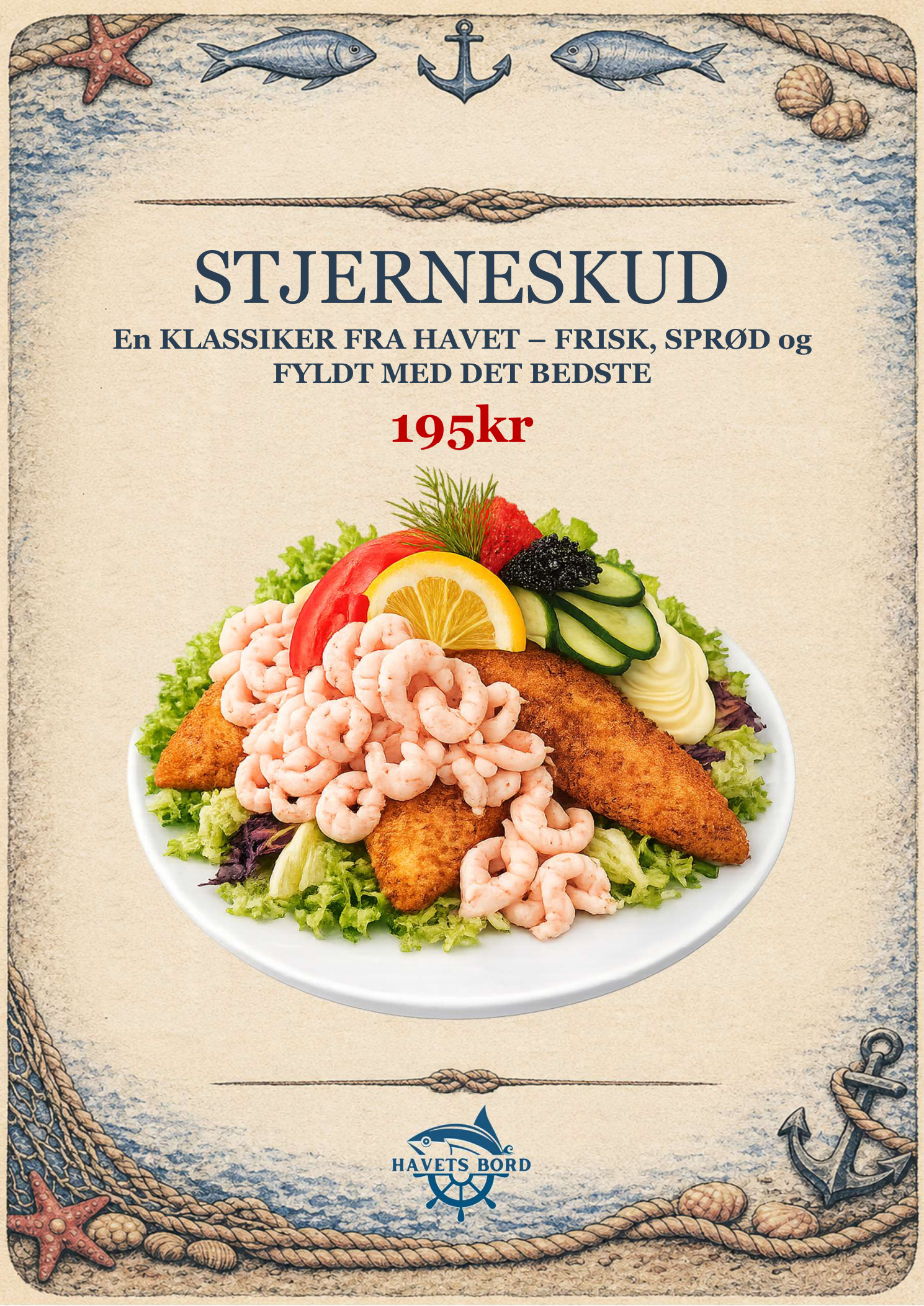 Stjerneskud menukort